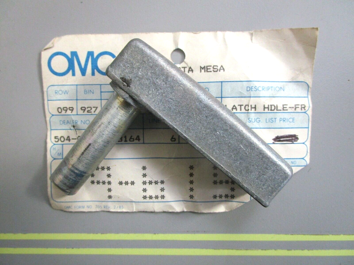 *NEW OEM* 0750 OMC Johnson Evinrude LATCH HANDLE 322537 0322537