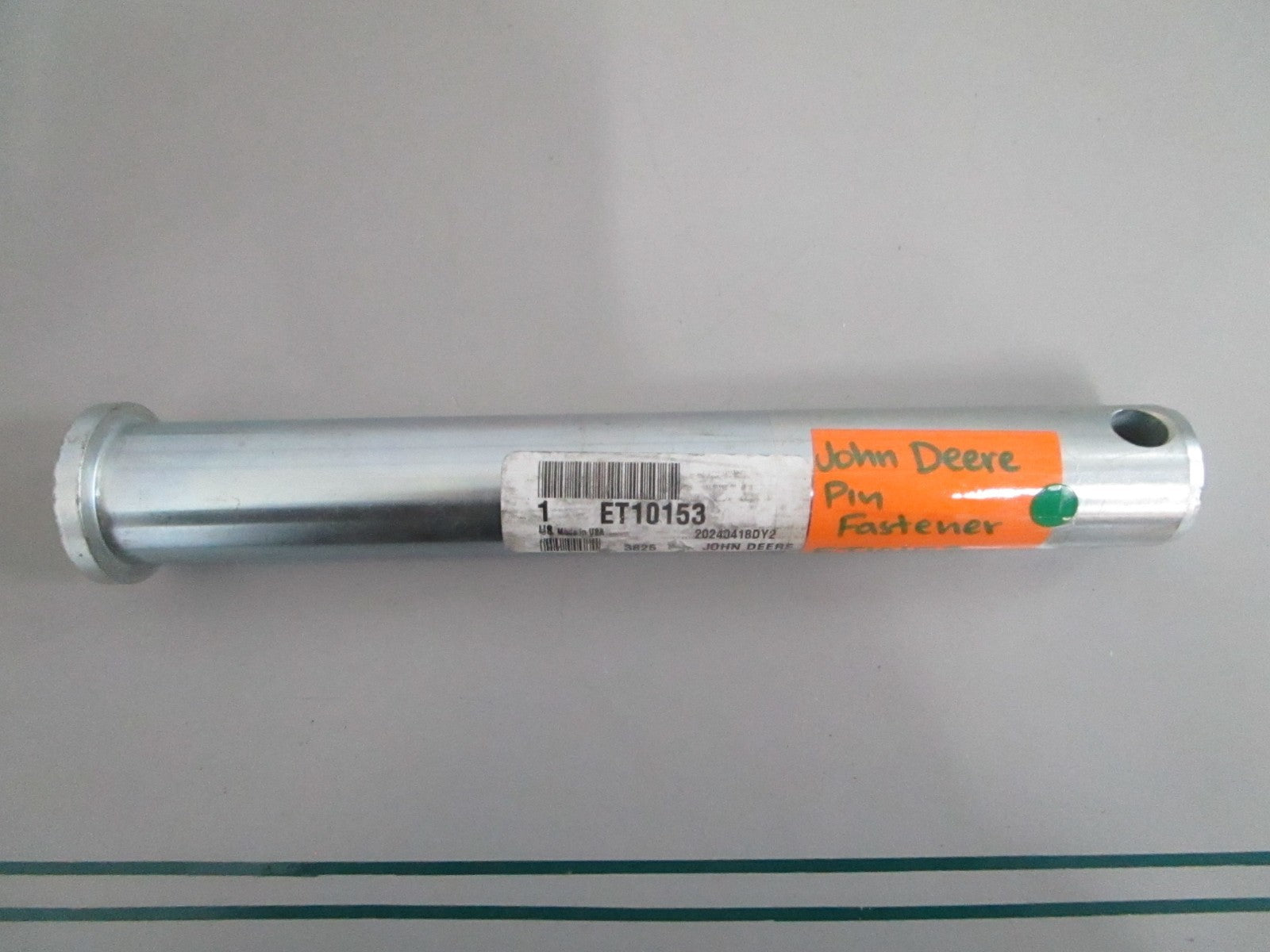 John Deere ET10153 NEW OEM Pin Fastener Heavy Equipment Tractor Genuine JD 0820