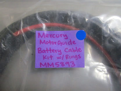 *NEW OEM* 0810 Mercury MotorGuide Battery Cable Kit w/ Rings MM5893