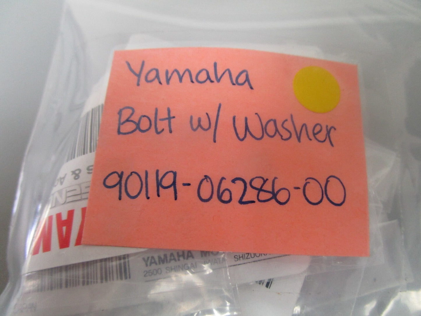 *NEW OEM* 0750 Yamaha BOLT w/WASHER 90119-06286-00