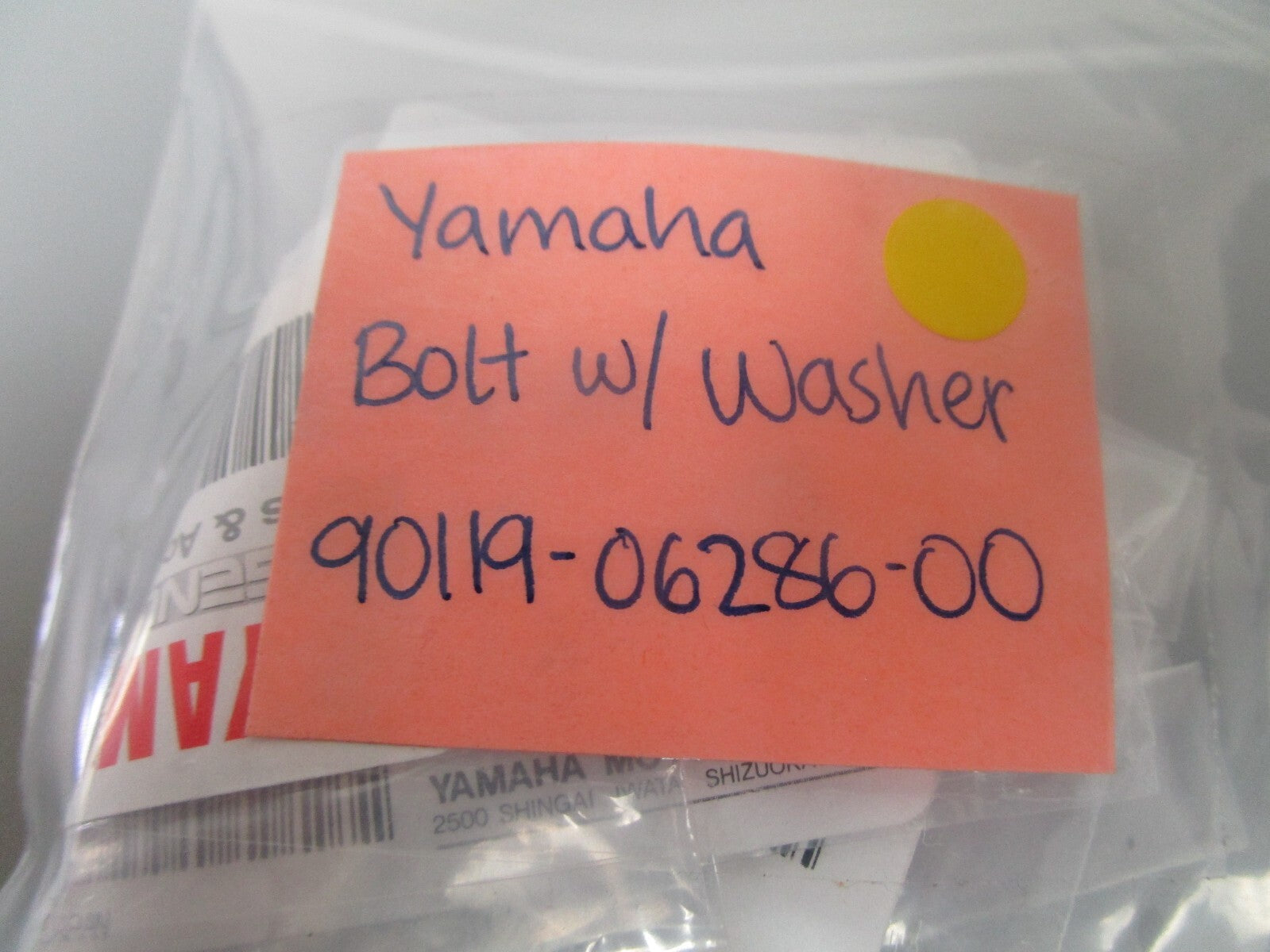 *NEW OEM* 0750 Yamaha BOLT w/WASHER 90119-06286-00