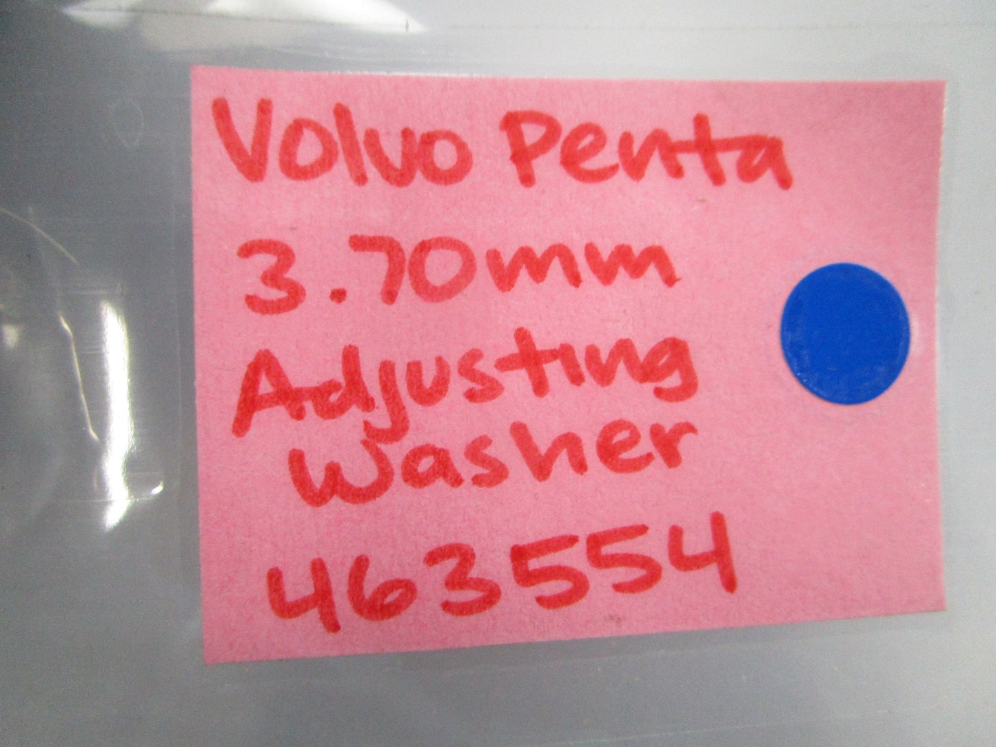 NEW OEM (LOT OF 2) 463554 Volvo Penta 3.70mm Adjusting Washer 0810