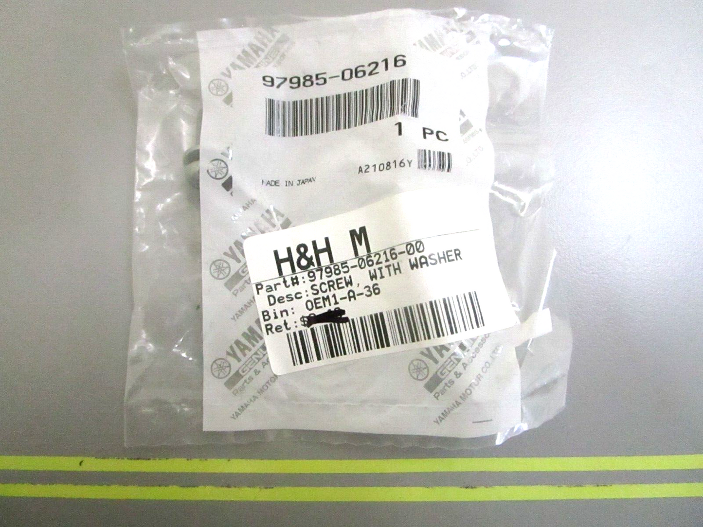 *NEW OEM* 0750 Yamaha SCREW & WASHER 97985-06216-00