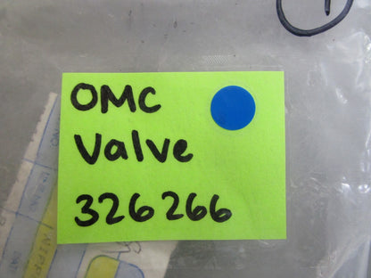*NEW OEM* 0810 OMC Johnson Evinrude Valve 326266 0326266