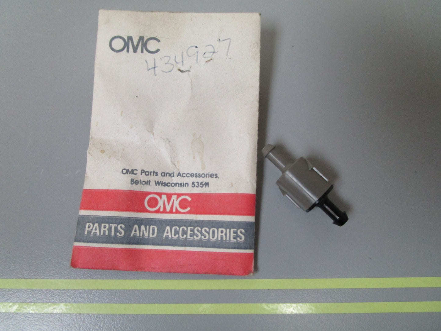 *NEW OEM* 0810 OMC Johnson Evinrude Check Valve 434927 0434927