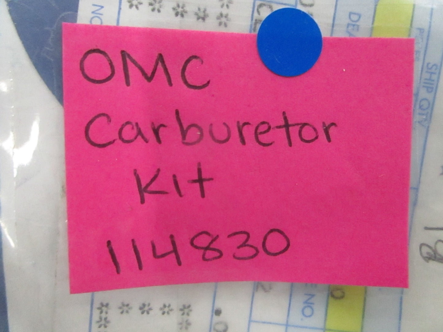 *NEW OEM* 0810 OMC Johnson Evinrude Carburetor Kit 114830 0114830