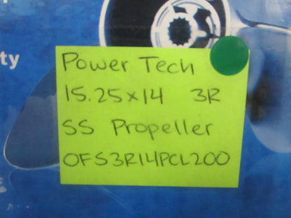NEW OFS3R14PCL200 Power Tech 15.25×14 Stainless Steel Universal Propeller 0820