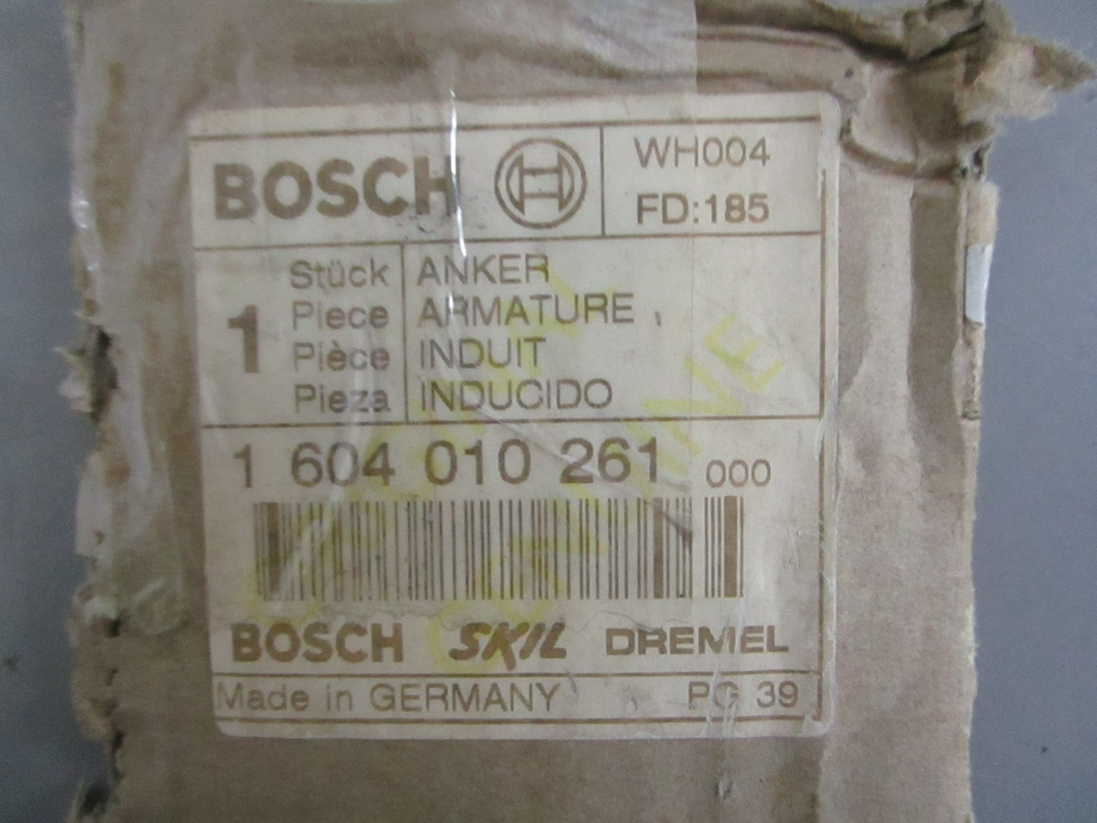 NEW OEM 1 604 010 261 Bosch Armature 0820