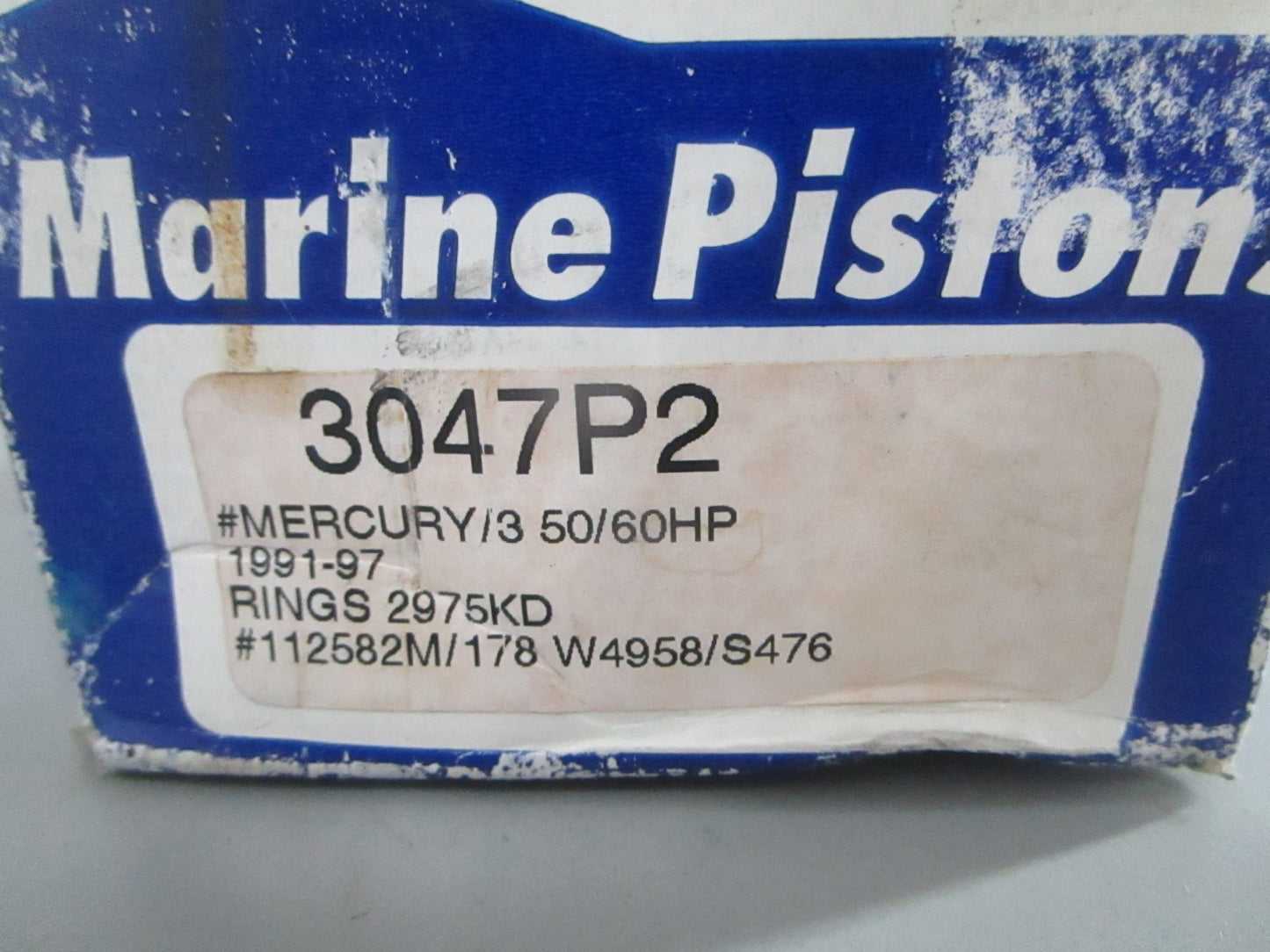 NEW 3047P2 Wiseco Piston Kit For Mercury 0820