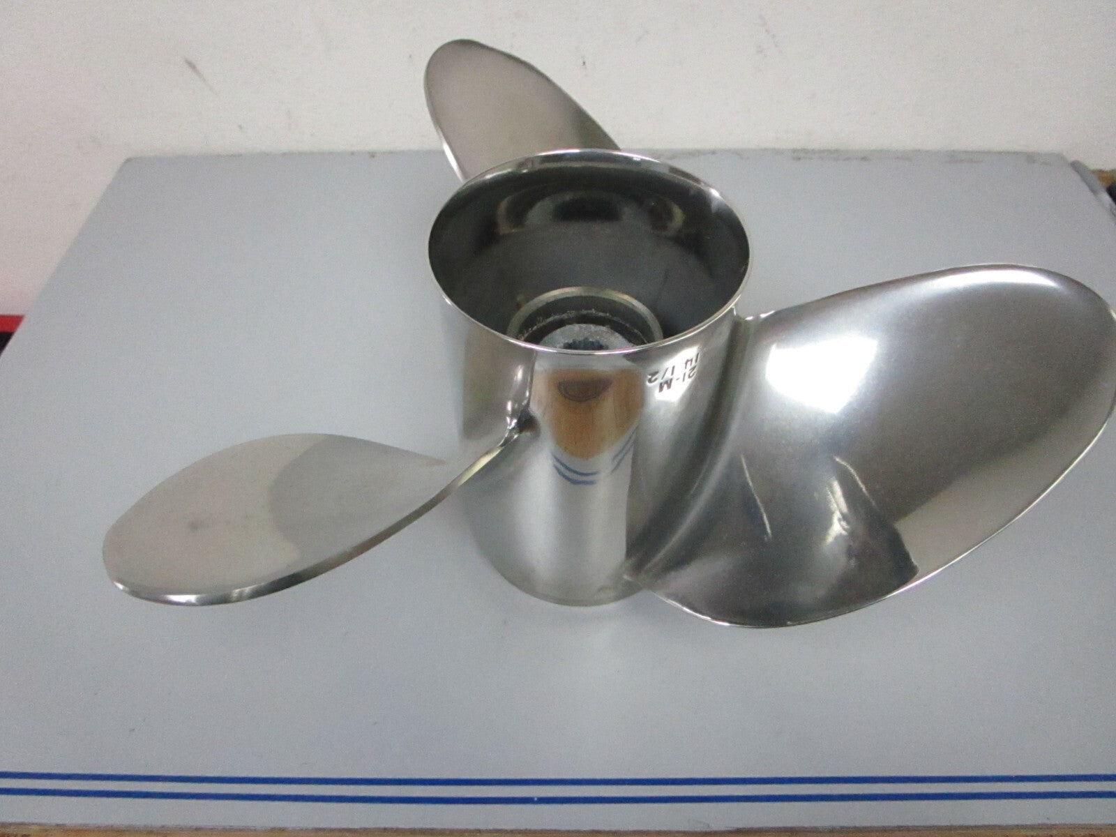 *NEW OEM* 0720 Yamaha 3 Blade Stainless Steel 14 ½ x 21 Propeller 66K-45976-B0