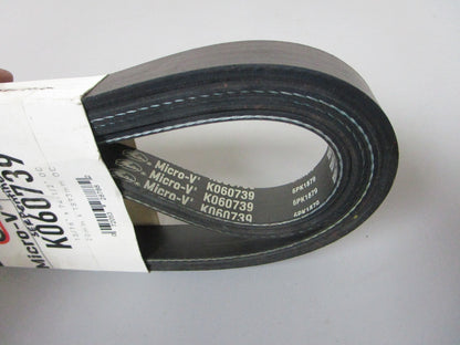NEW K060739 Gates Micro-V 13/16" x 74 ½" Serpentine Belt 0720