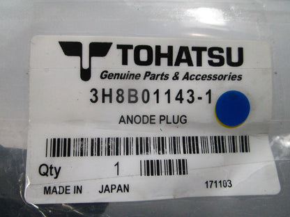*NEW OEM* 0810 Tohatsu Anode Plug 3H8B01143-1