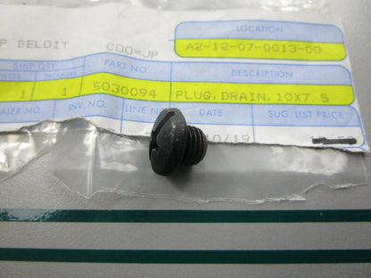 NEW OEM 5030094 OMC Johnson Evinrude Drain Plug 0810