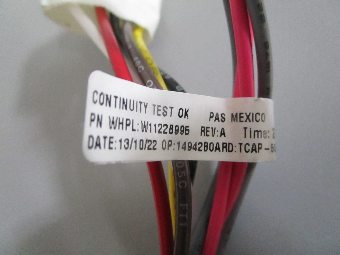 Whirlpool W11228995 Appliance Wire Harness OEM NOS Genuine Factory Part 0820