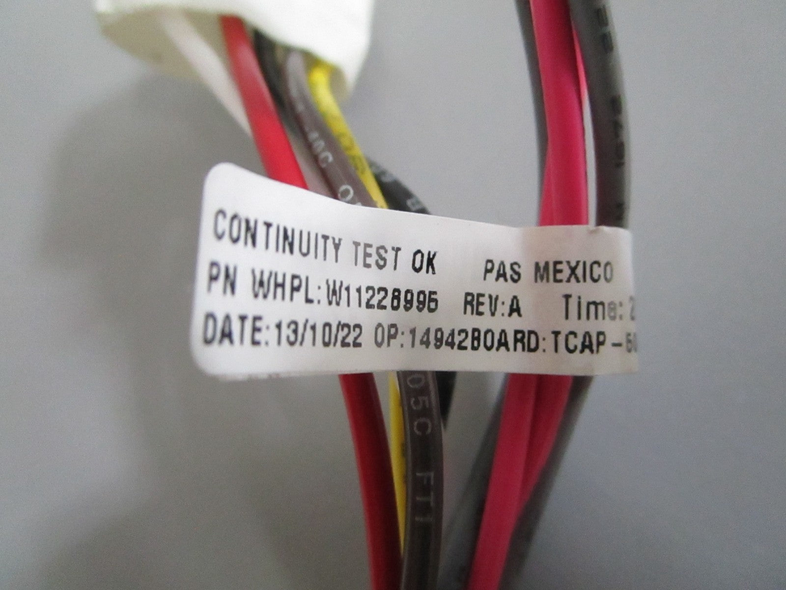 Whirlpool W11228995 Appliance Wire Harness OEM NOS Genuine Factory Part 0820