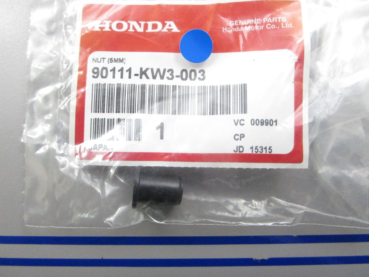 *NEW OEM* 0810 Honda 5mm Nut 90111-KW3-003