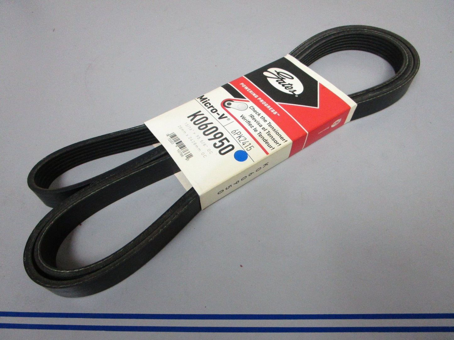 NEW K060950 Gates Micro-V 13/16" x 95 ⅝" Serpentine Belt 0720