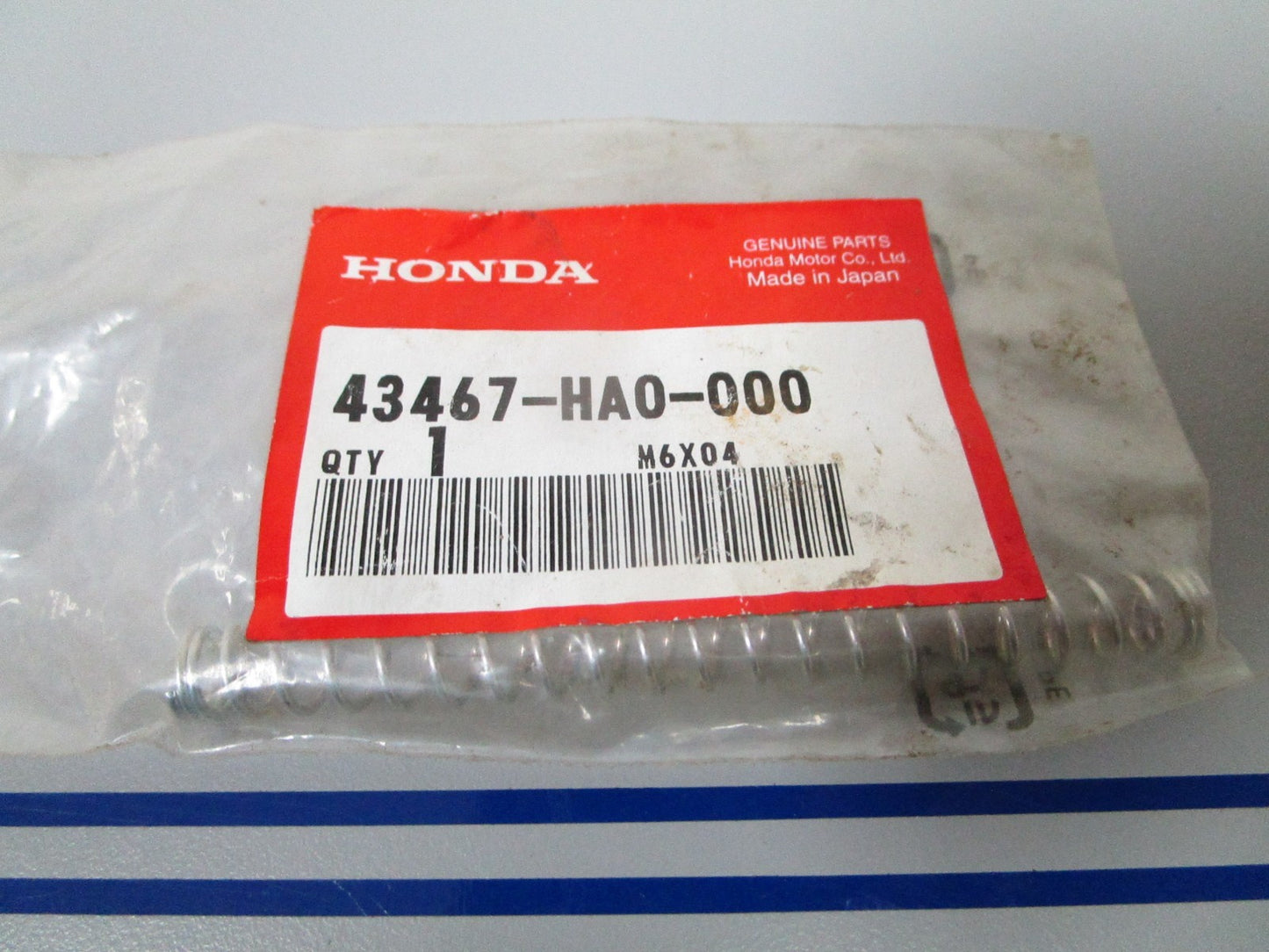 NEW OEM 43467-HA0-000 Honda Rear Brake Rod Spring 0720