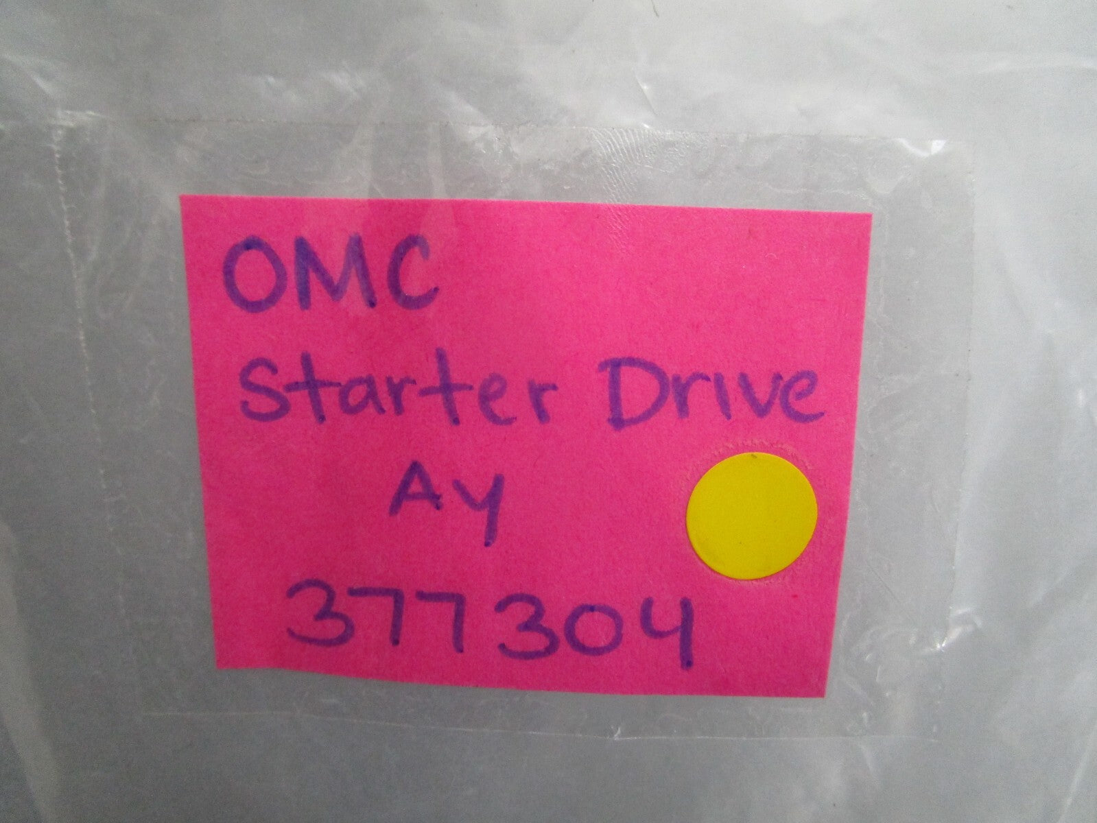 *NEW OEM* 0820 OMC Johnson Evinrude Starter Drive Ay 377304 0377304