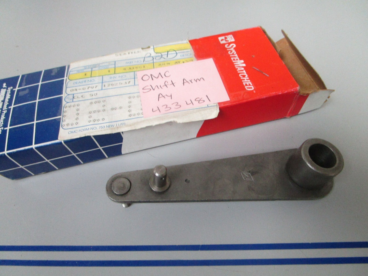 *NEW OEM* 0810 OMC Johnson Evinrude Shift Arm Assembly 433481 0433481