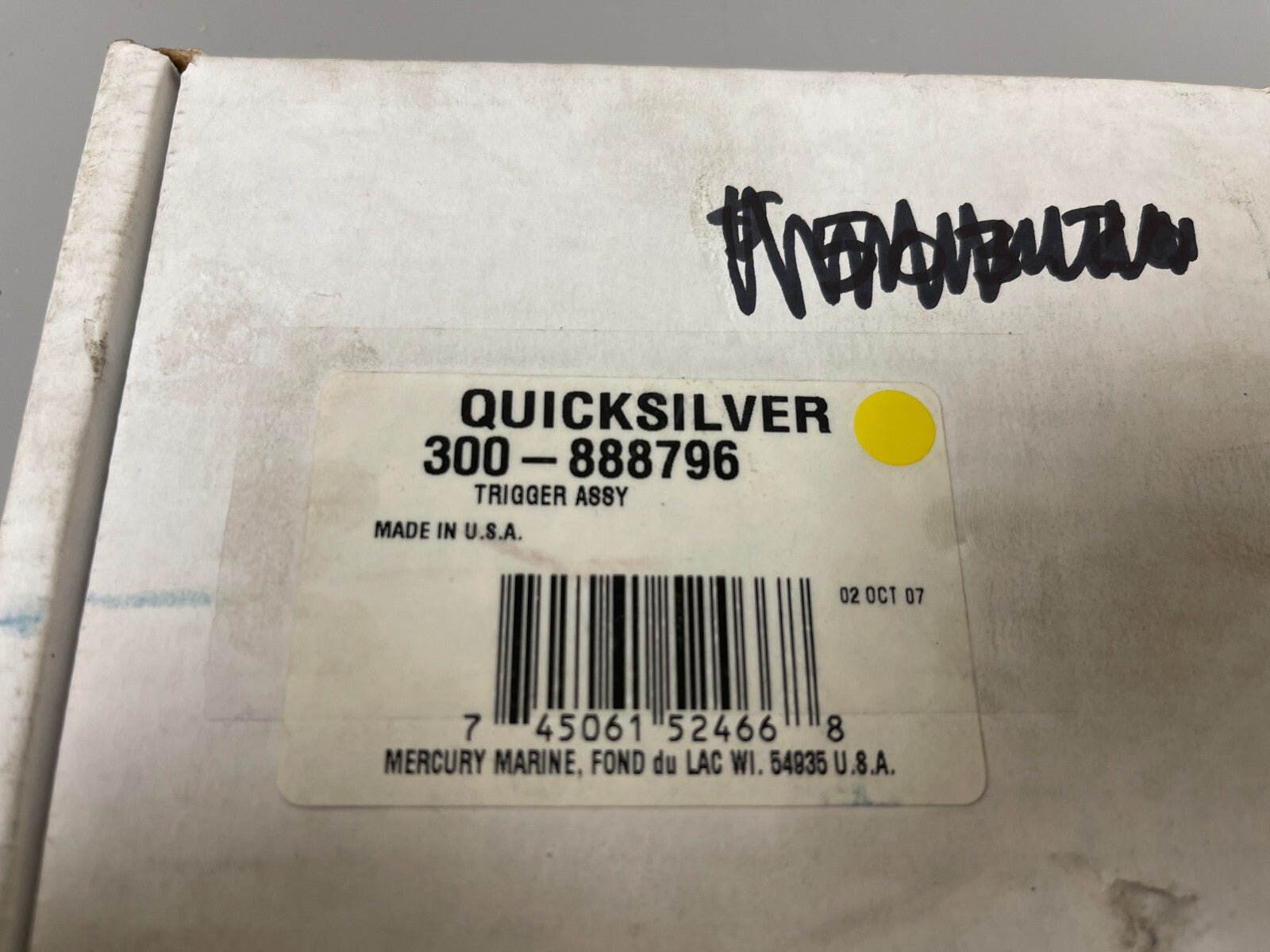 *NEW OEM* 0720 Mercury Quicksilver Trigger Assembly 300-888796