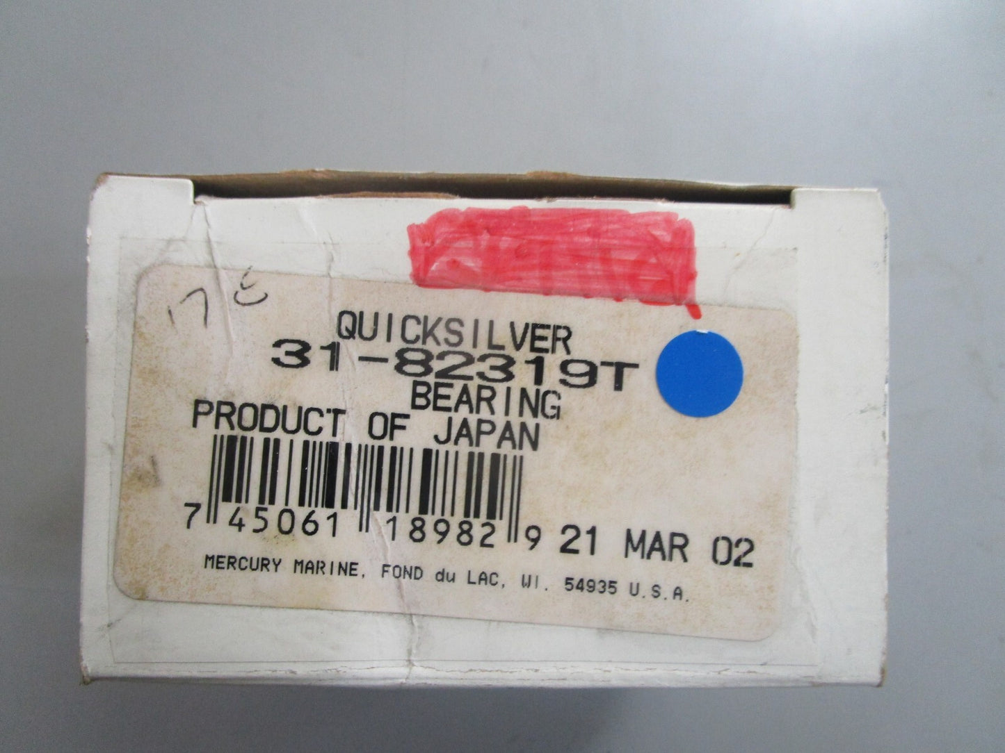 *NEW OEM* 0810 Mercury Quicksilver Bearing 31-82319T