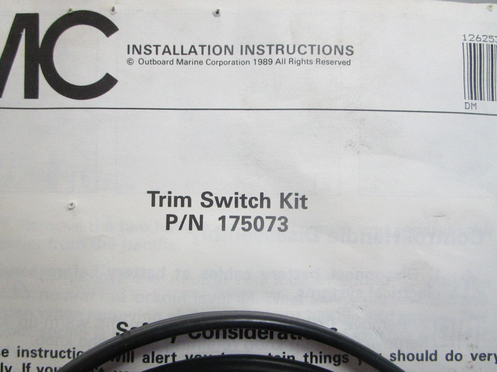 *NEW OEM* 0810 OMC Johnson Evinrude Trim Switch Kit 175079 0175073