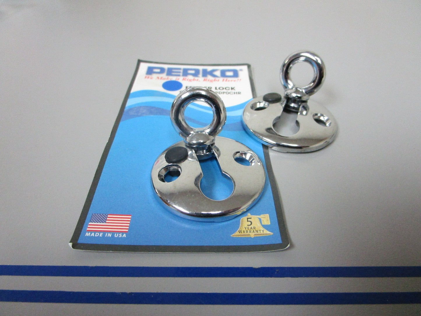 NEW OEM Perko 1299DP0CHR Fender Lock Set 0720