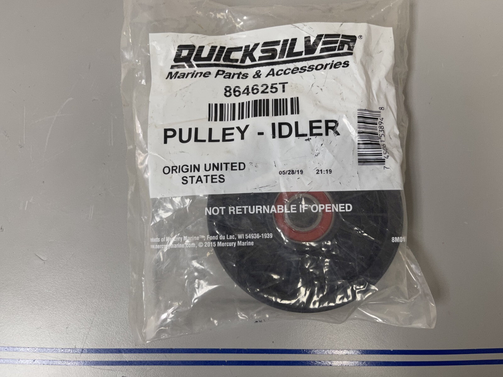 *NEW OEM* 0670 Mercury Quicksilver Idler Pulley 864625T