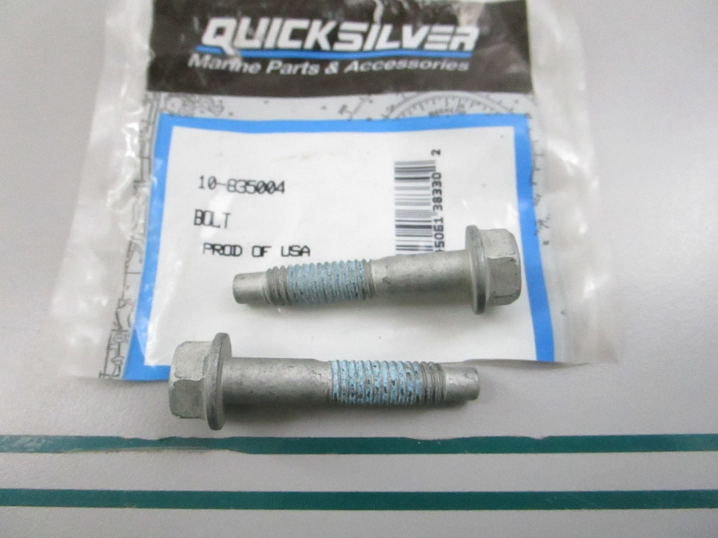 NEW OEM (LOT OF 2) 10-835004 Mercury Quicksilver Bolt 0810