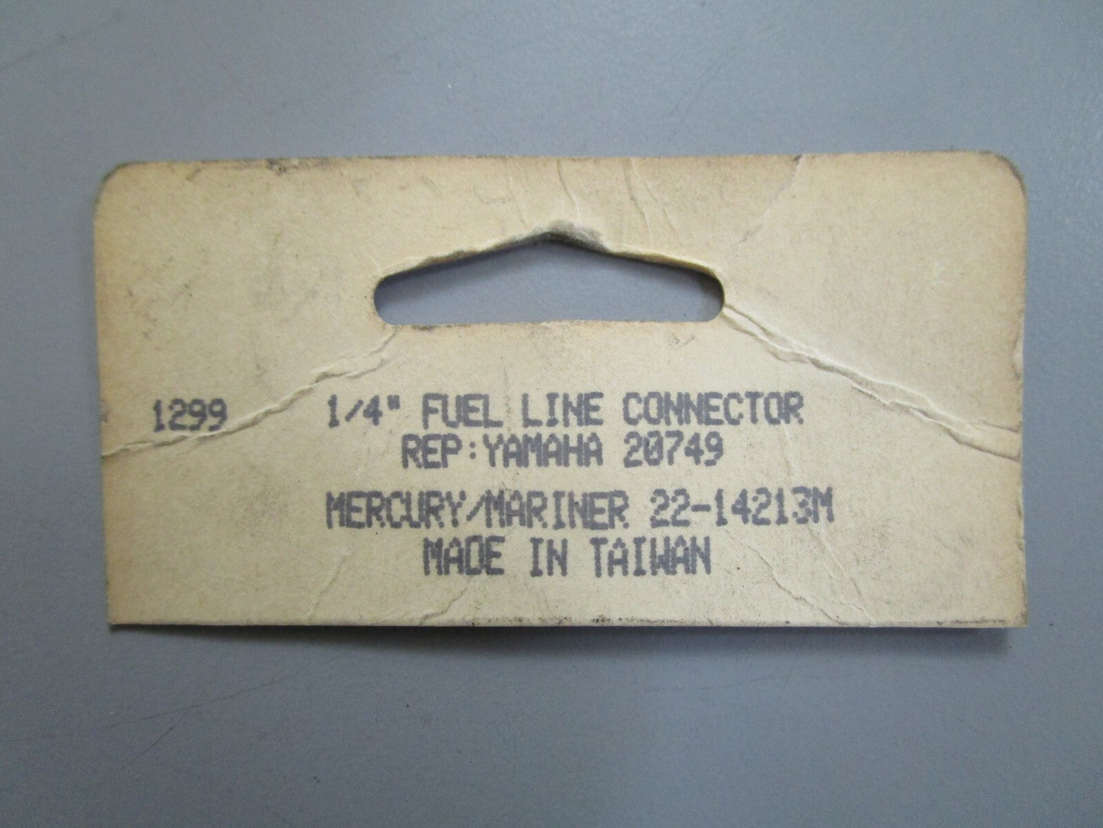 *NEW* 0820 Napa ¼" Fuel Line Connector 18-8075 Replaces: 20749 22-14213M