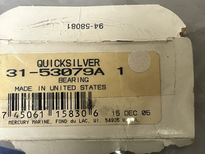*NEW OEM* (LOT OF 2) 0670 Mercury Quicksilver Bearing 31-53079A1 31 53079A1