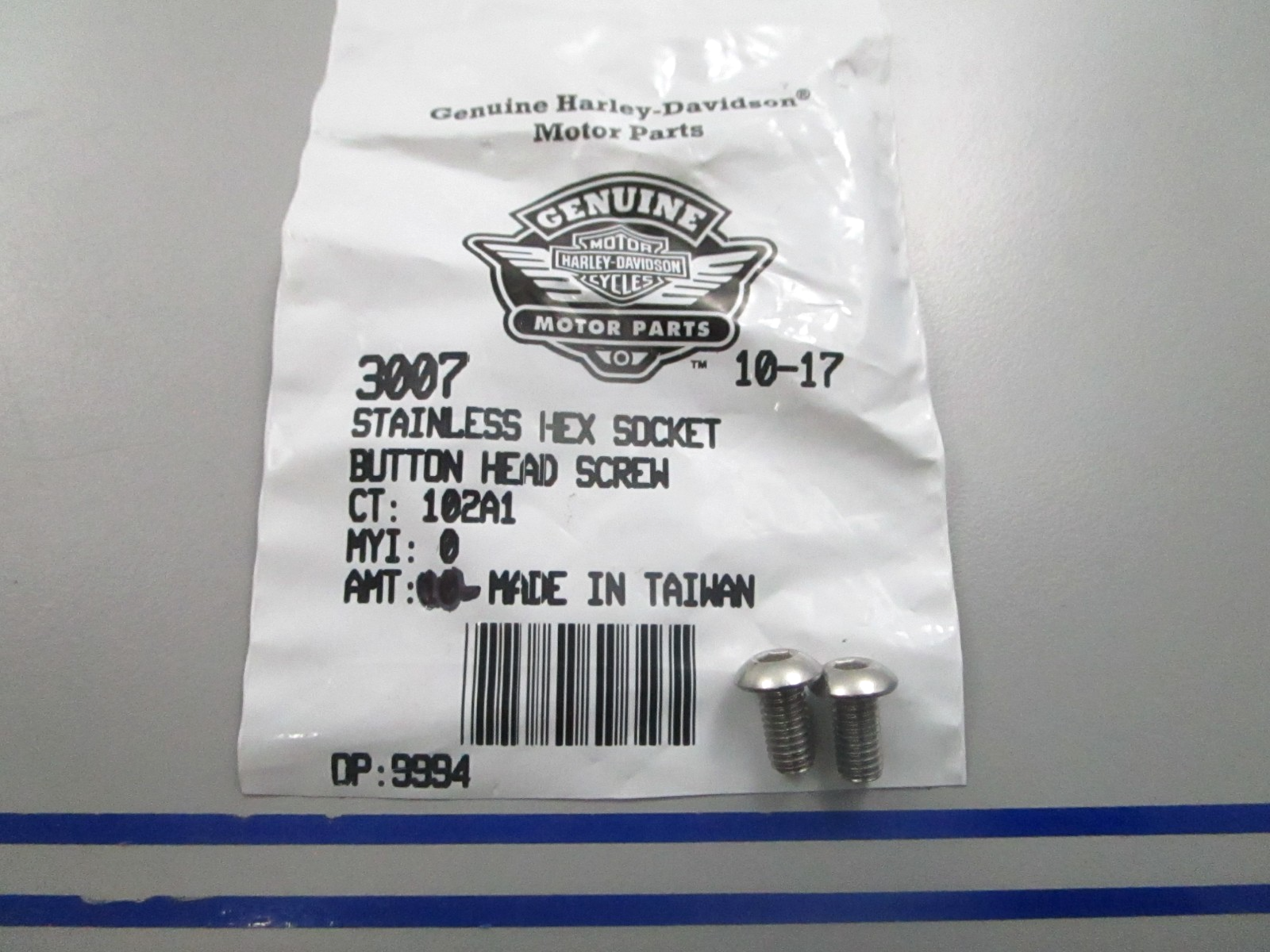 *NEW OEM* (LOT OF 2) 0810 Harley Davidson Button Head Screw 3007