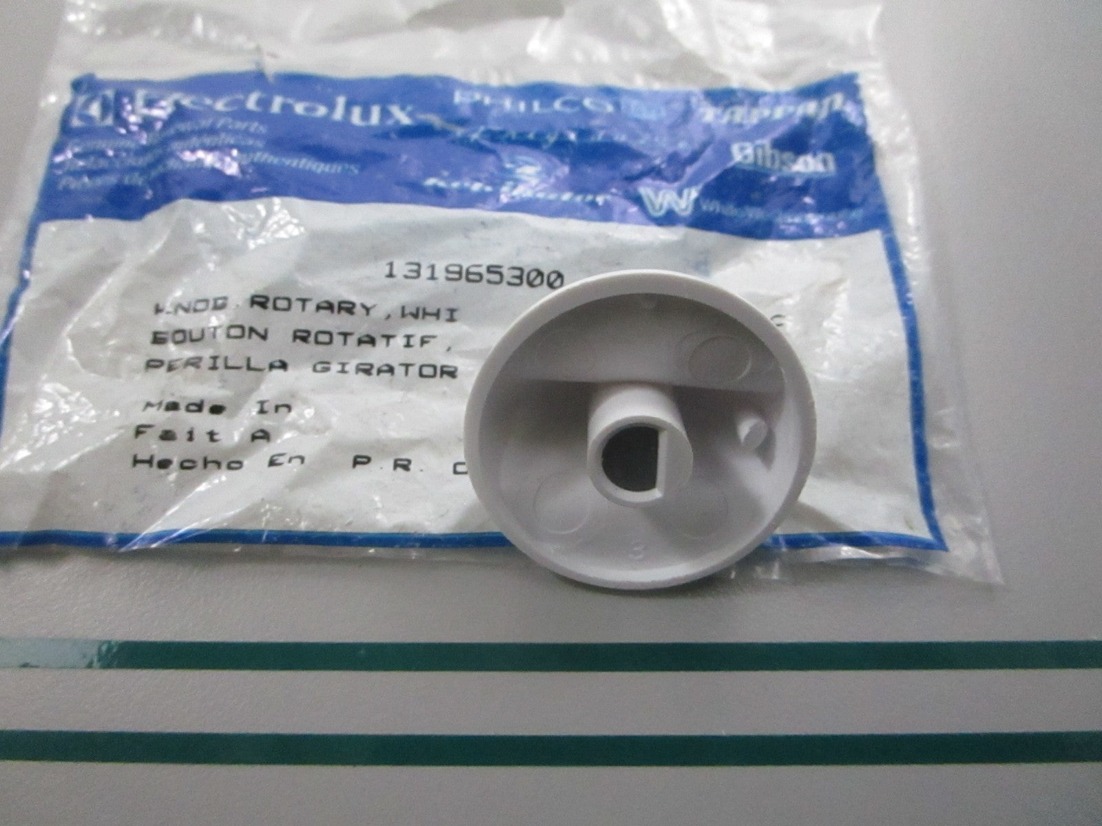 NEW OEM 131965300 Electrolux White Rotary Knob 0810
