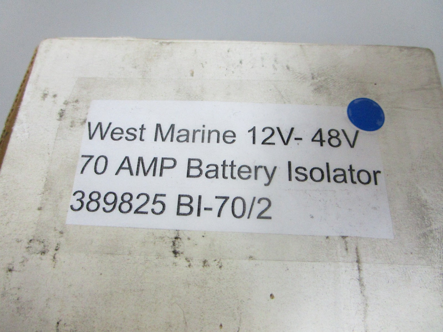 NEW 389825 BI-70/2 West Marine 12V- 48V 70 AMP Battery Isolator 0720