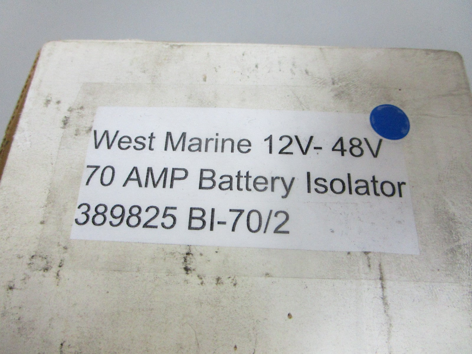 NEW 389825 BI-70/2 West Marine 12V- 48V 70 AMP Battery Isolator 0720