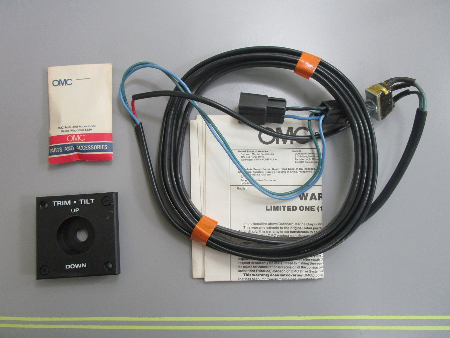 *NEW OEM* 0820 OMC Johnson Evinrude Trim Switch Kit 174826 0174826