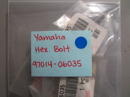 *NEW OEM* (LOT OF 2) 0810 Yamaha Hexagon Bolt 97014-06035