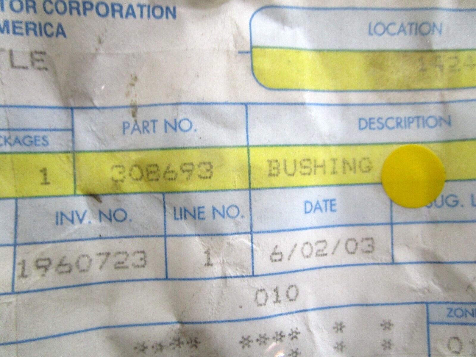 *NEW OEM* 0750 OMC Johnson Evinrude BUSHING 308693 0308693