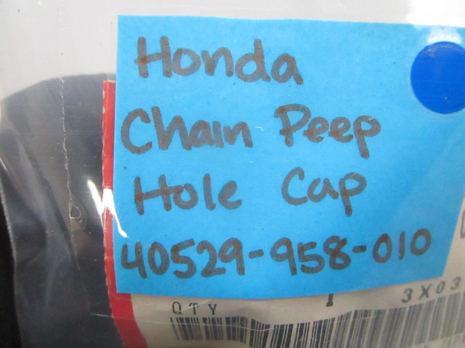 *NEW OEM* 0810 Honda Chain Peep Hole Cap 40529-958-010