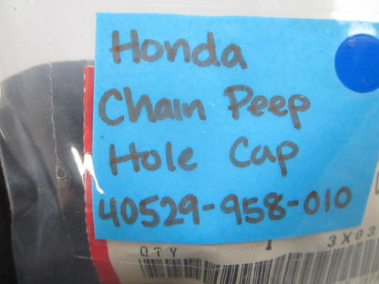 *NEW OEM* 0810 Honda Chain Peep Hole Cap 40529-958-010