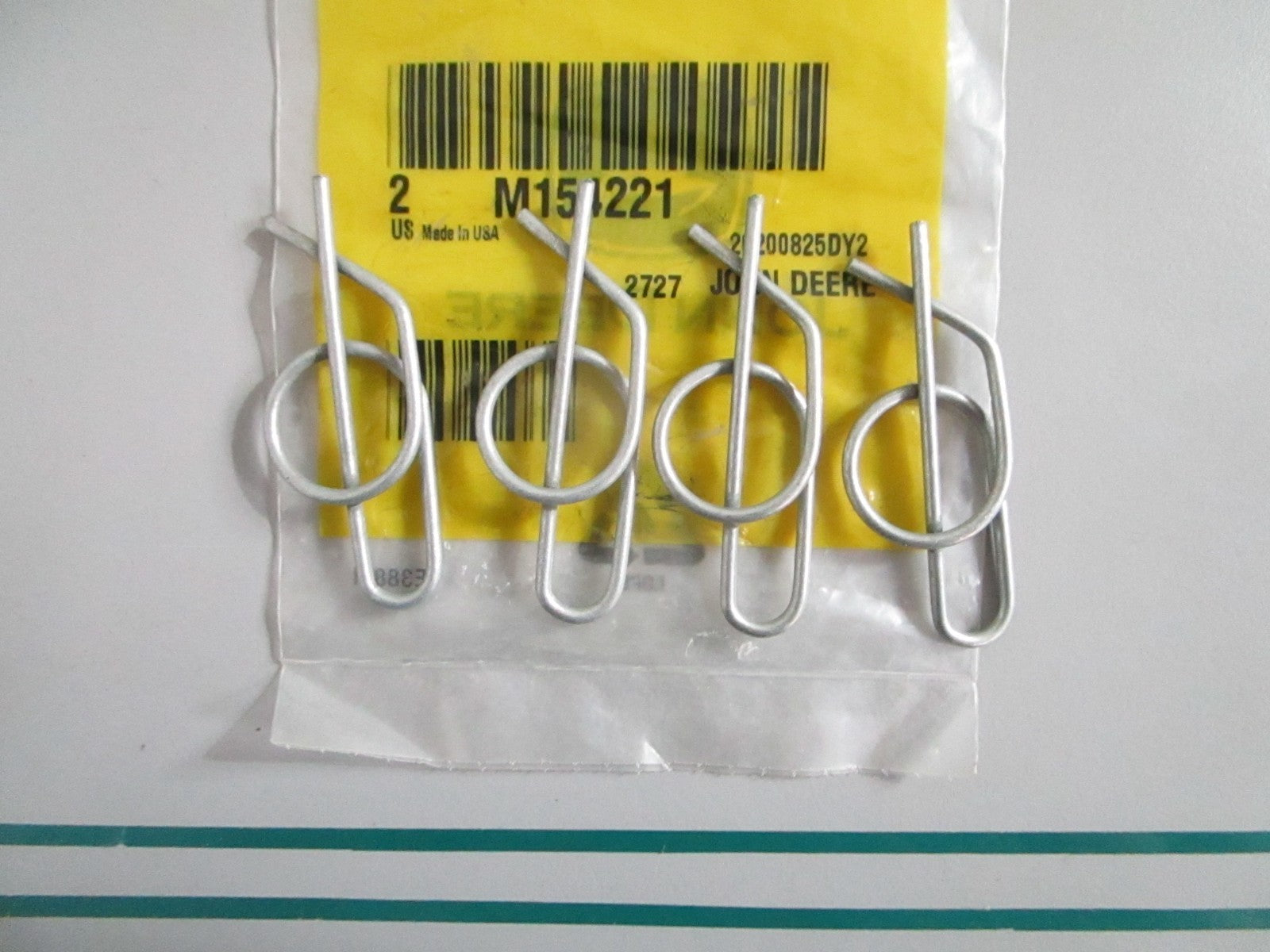 NEW OEM (LOT OF 4) M154221 John Deere Cotter Pin 0820