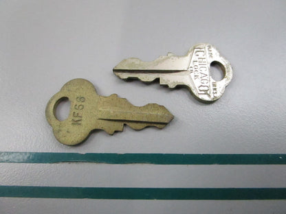 NEW OEM (LOT OF 2) 501581 0501581 OMC Johnson Evinrude KF66 Ignition Key 0810
