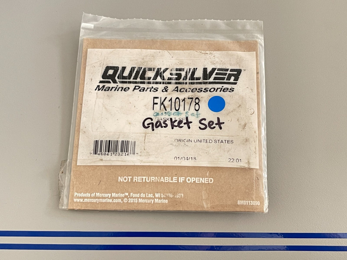 *NEW OEM* 0810 Mercury Quicksilver Gasket Set FK10178