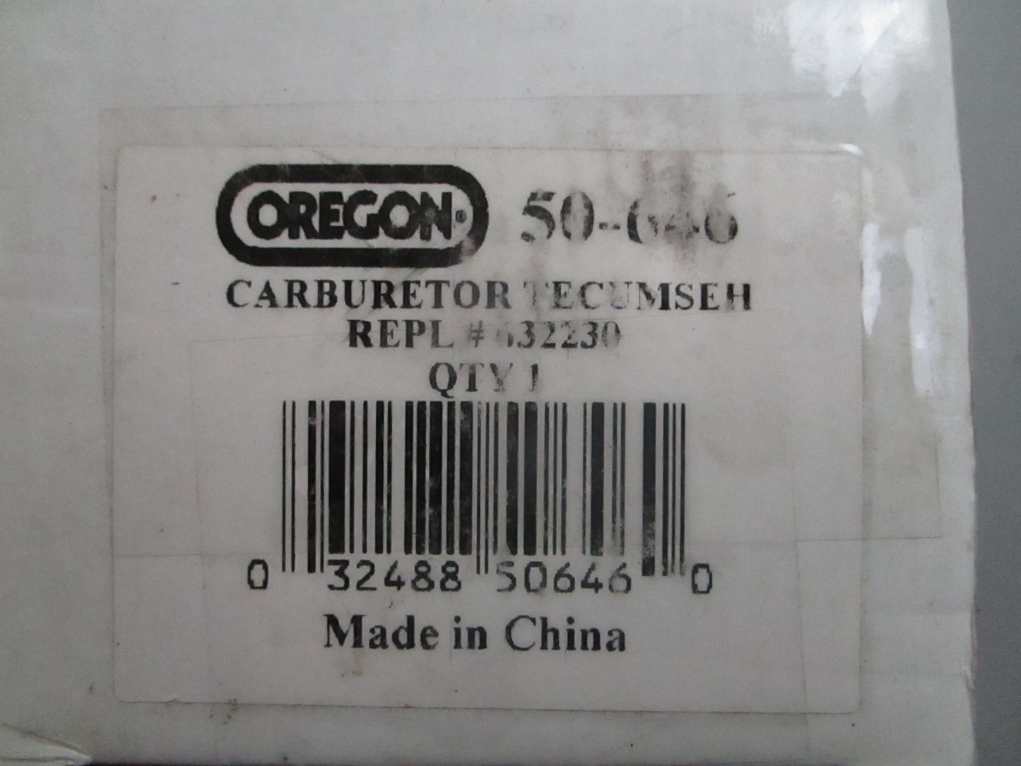 *NEW* 0820 Oregon Carburetor Assy 50-646 Replaces: Tecumseh 632272