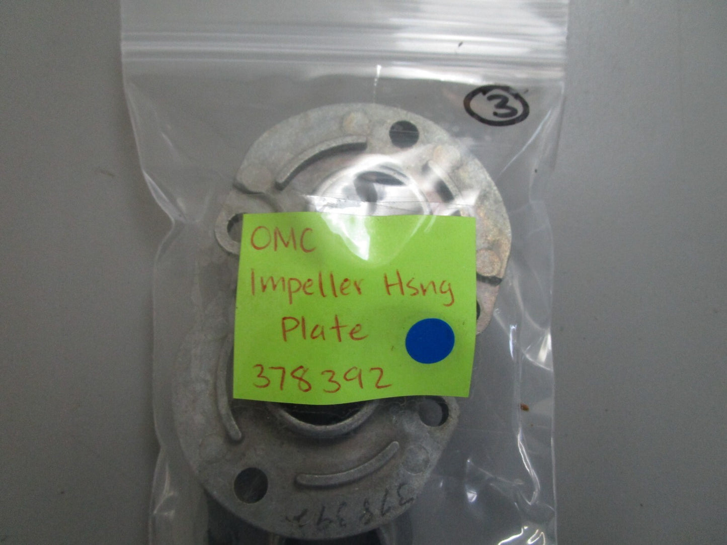 *NEW OEM* 0810 OMC Johnson Evinrude Impeller Housing Plate 378392 0378392