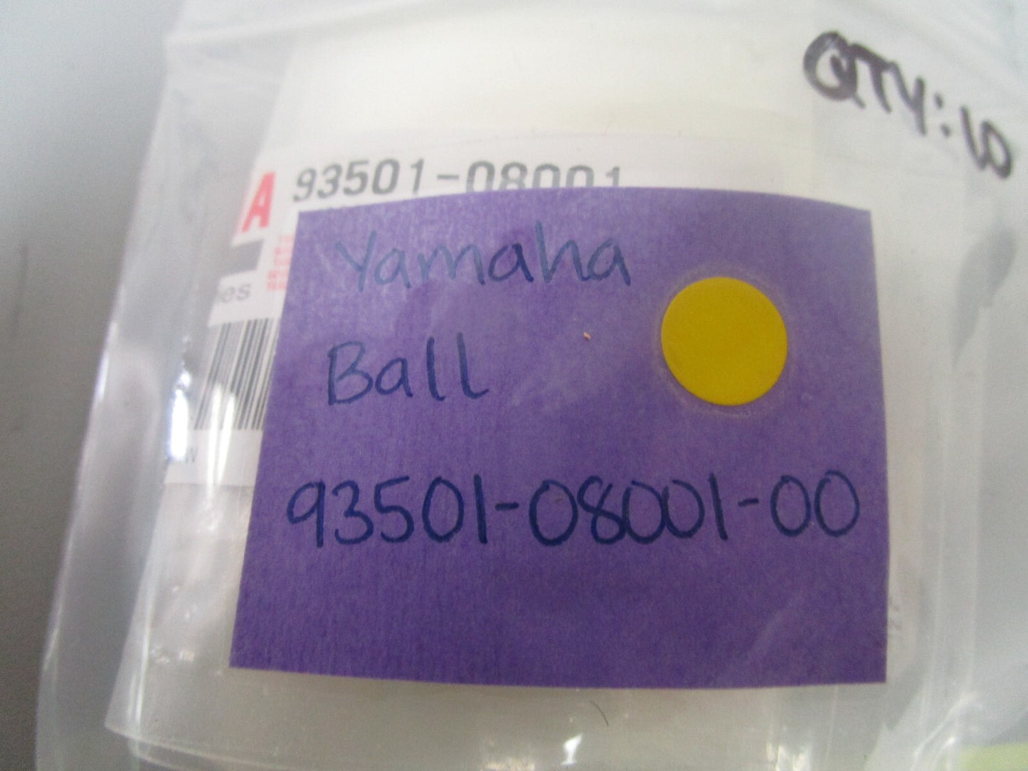 *NEW OEM* 0810 Yamaha Ball 93501-08001-00