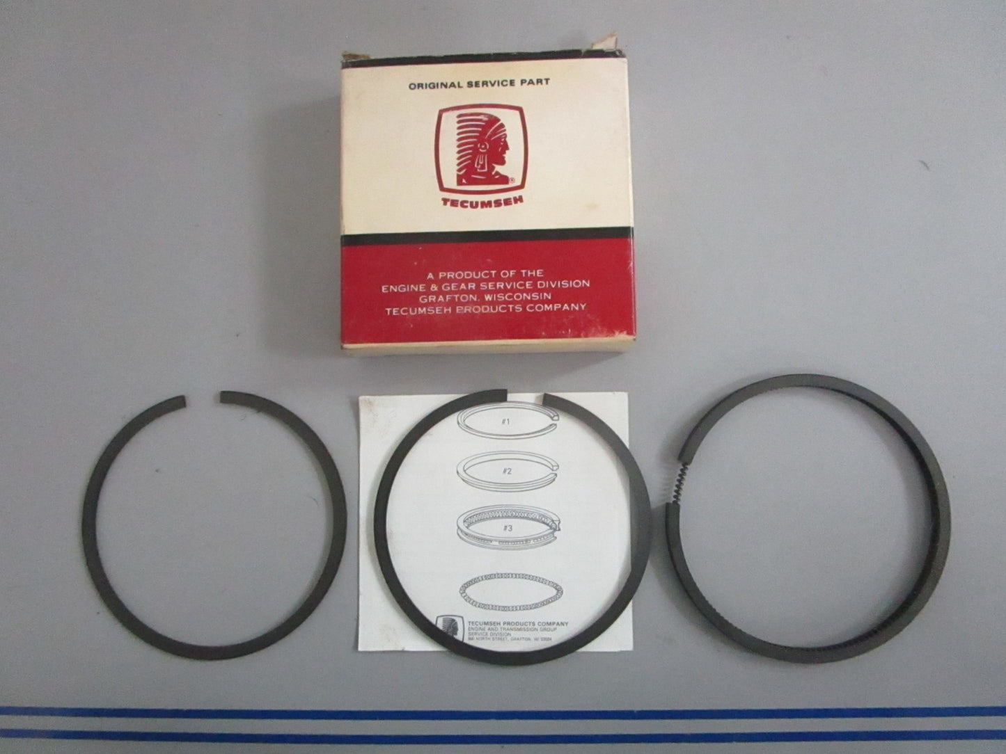NEW OEM 34867A Tecumseh 0.10 Ring Set 0820