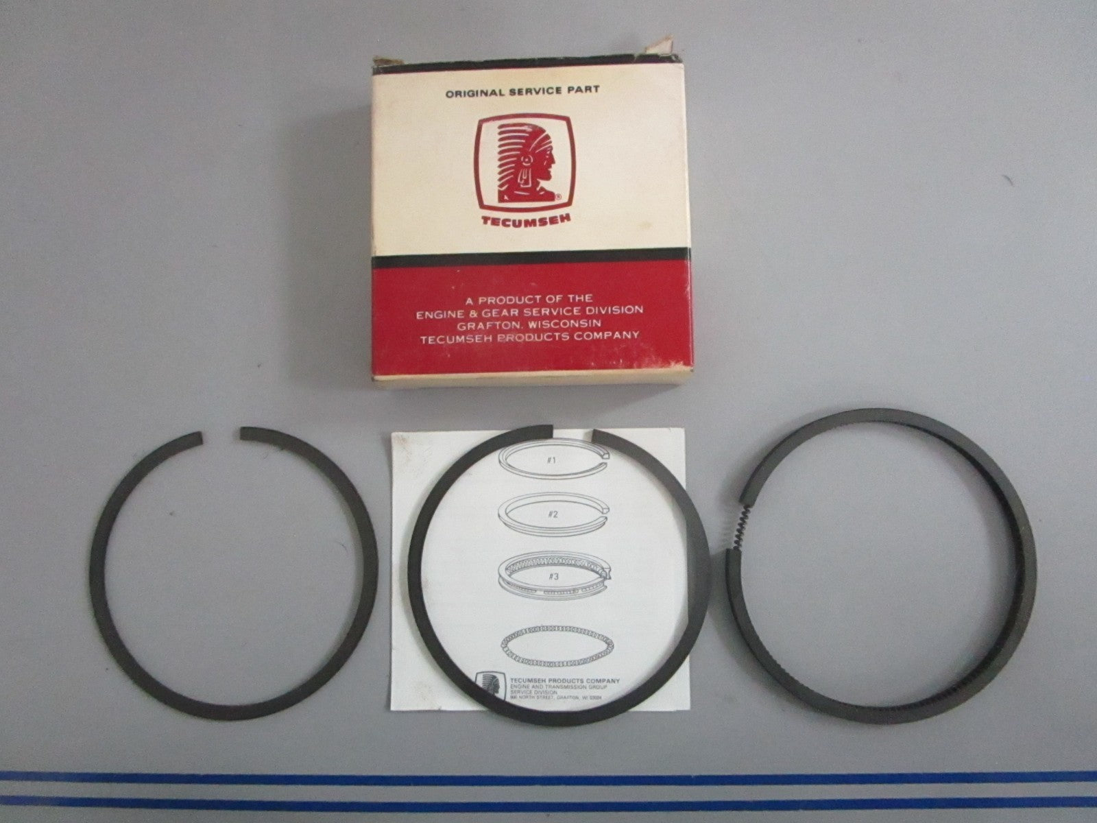 NEW OEM 34867A Tecumseh 0.10 Ring Set 0820