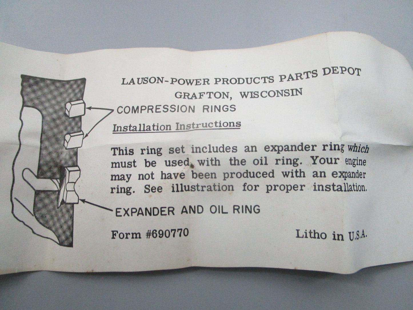 NEW OEM 31463 Tecumseh Ring Set 0810